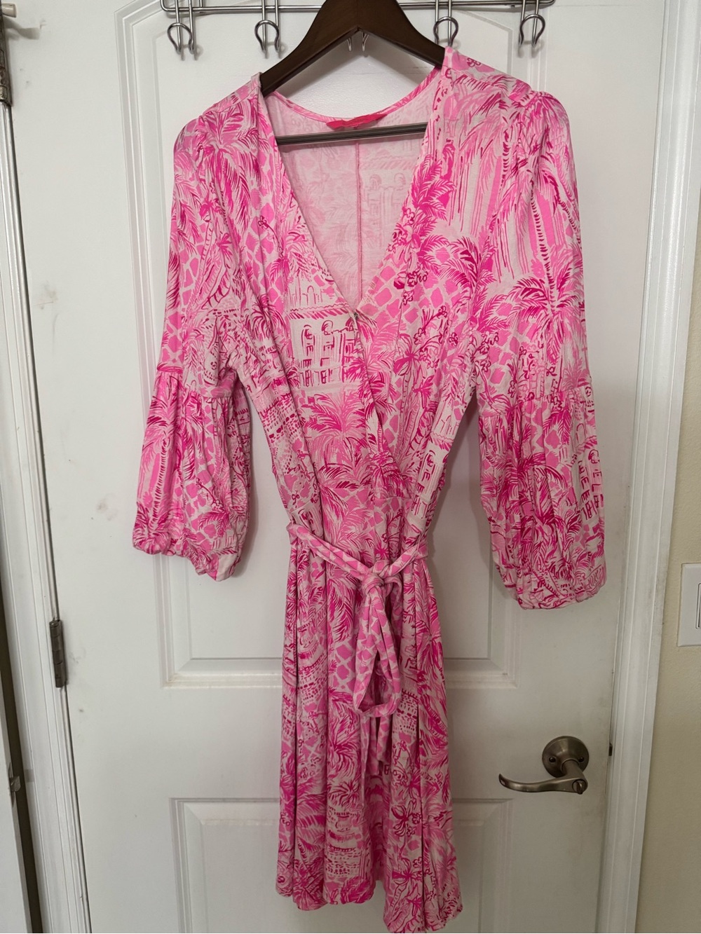 Lilly Pulitzer Chace Wrap Dress “Pink Resort"